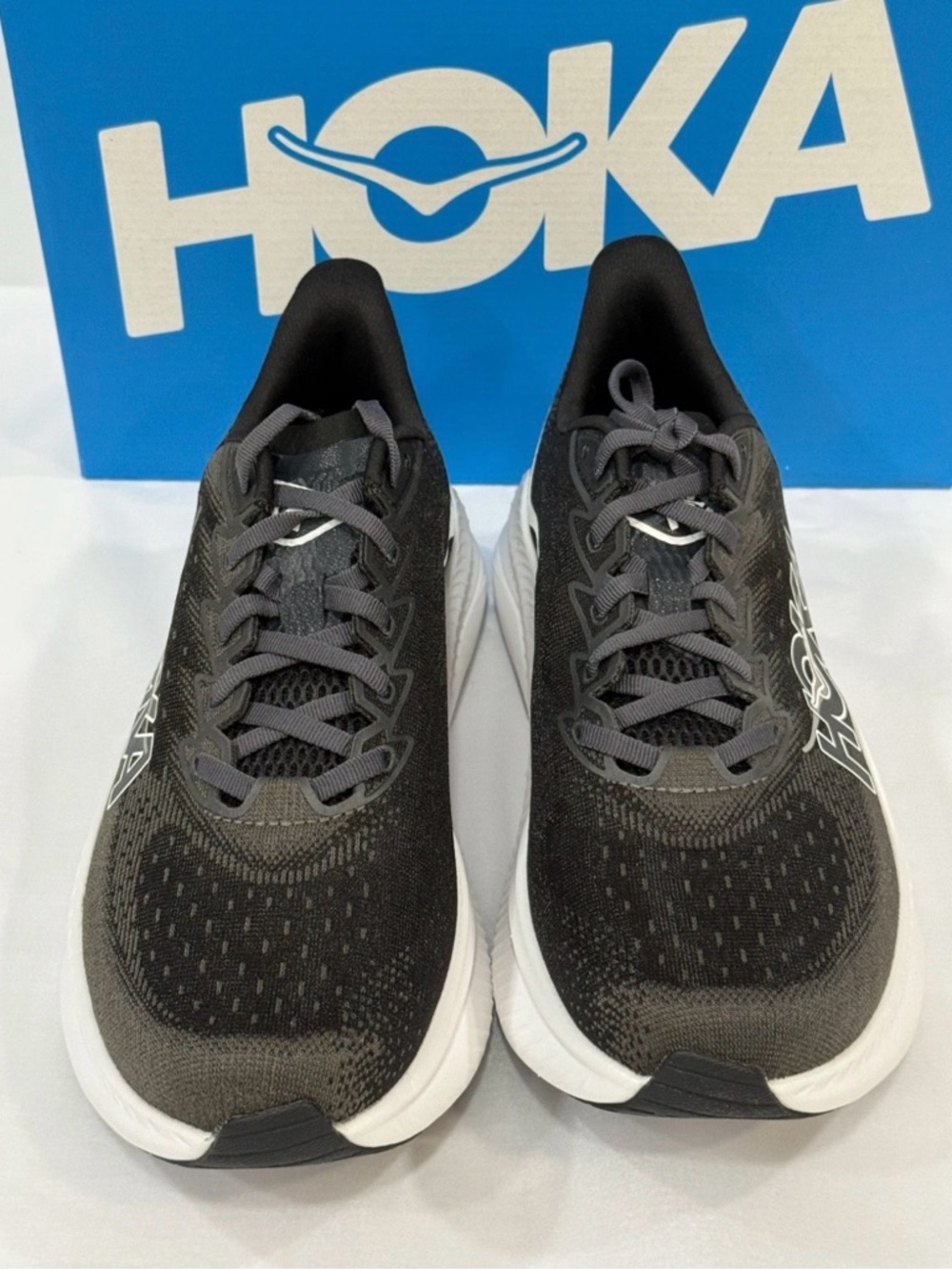 Hoka One One 🔥 Mach 6 Black White Shoes 1147790 BWHT Men’s Size 9.5 10.5 12 13 - Picture 2 of 10